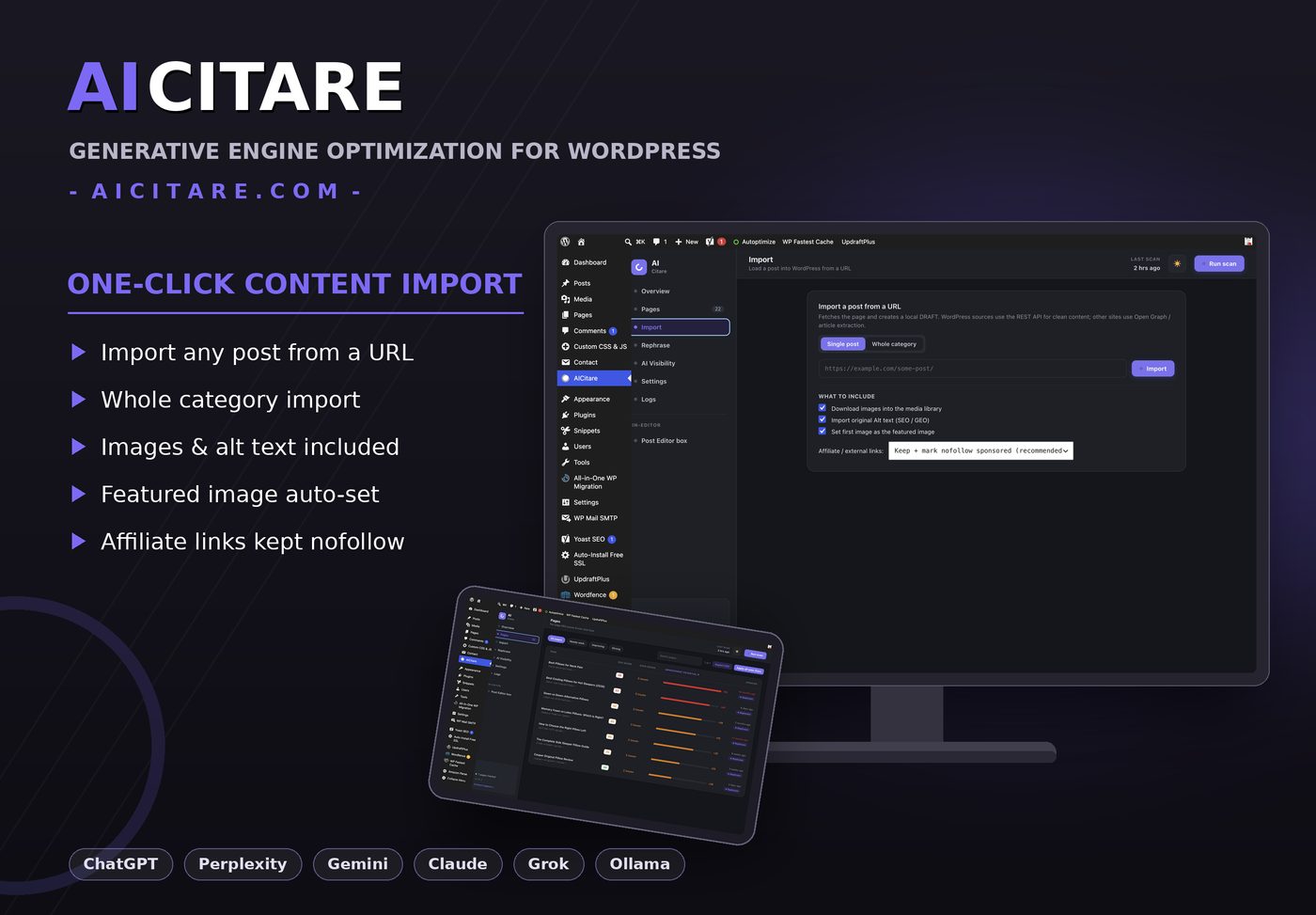 Import a post from a URL